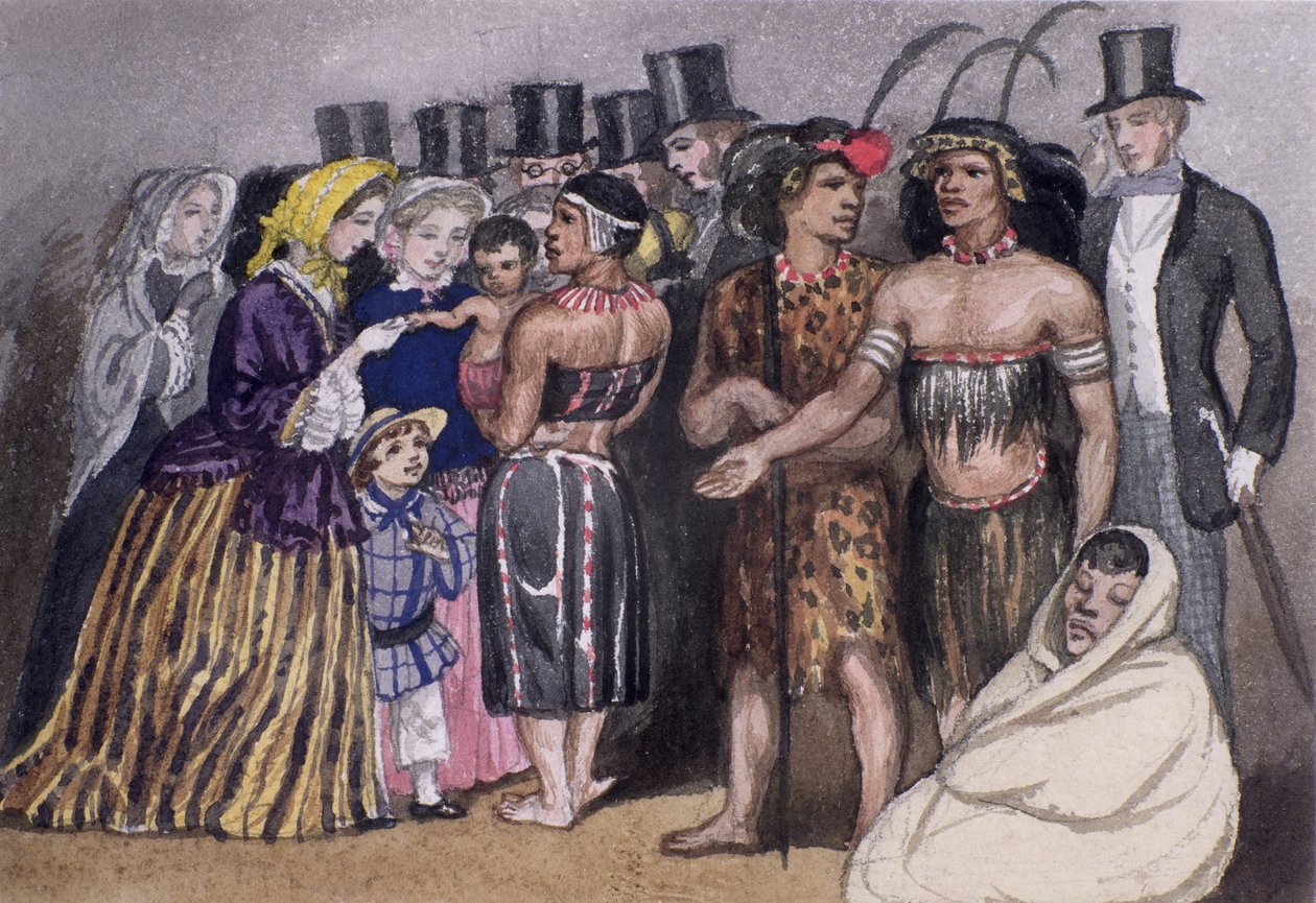Zulujen tapaaminen Lontoossa, 1853 tekijältä Jemima Blackburn