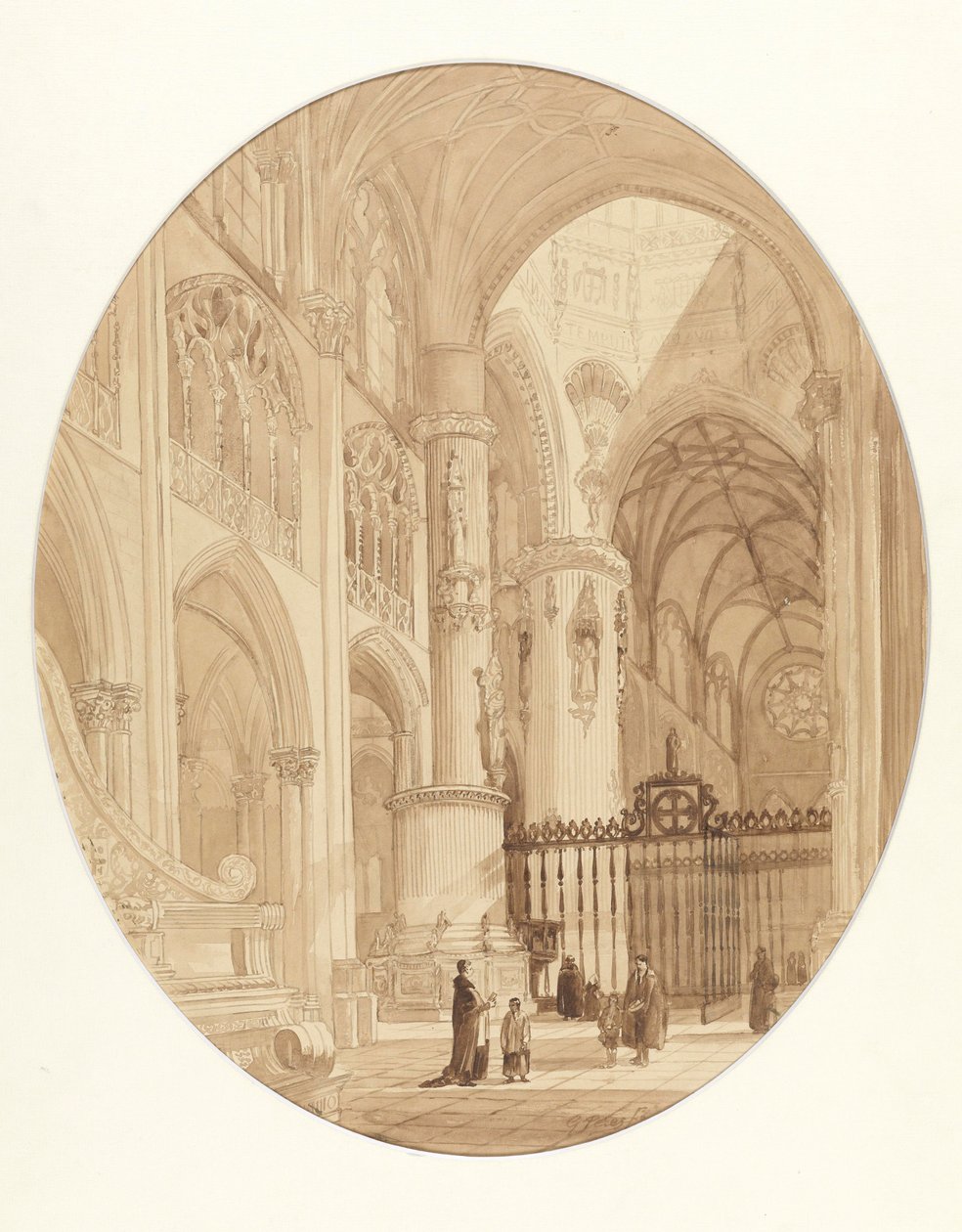 In der Kathedrale von Burgos tekijältä Jenaro Pérez Villaamil