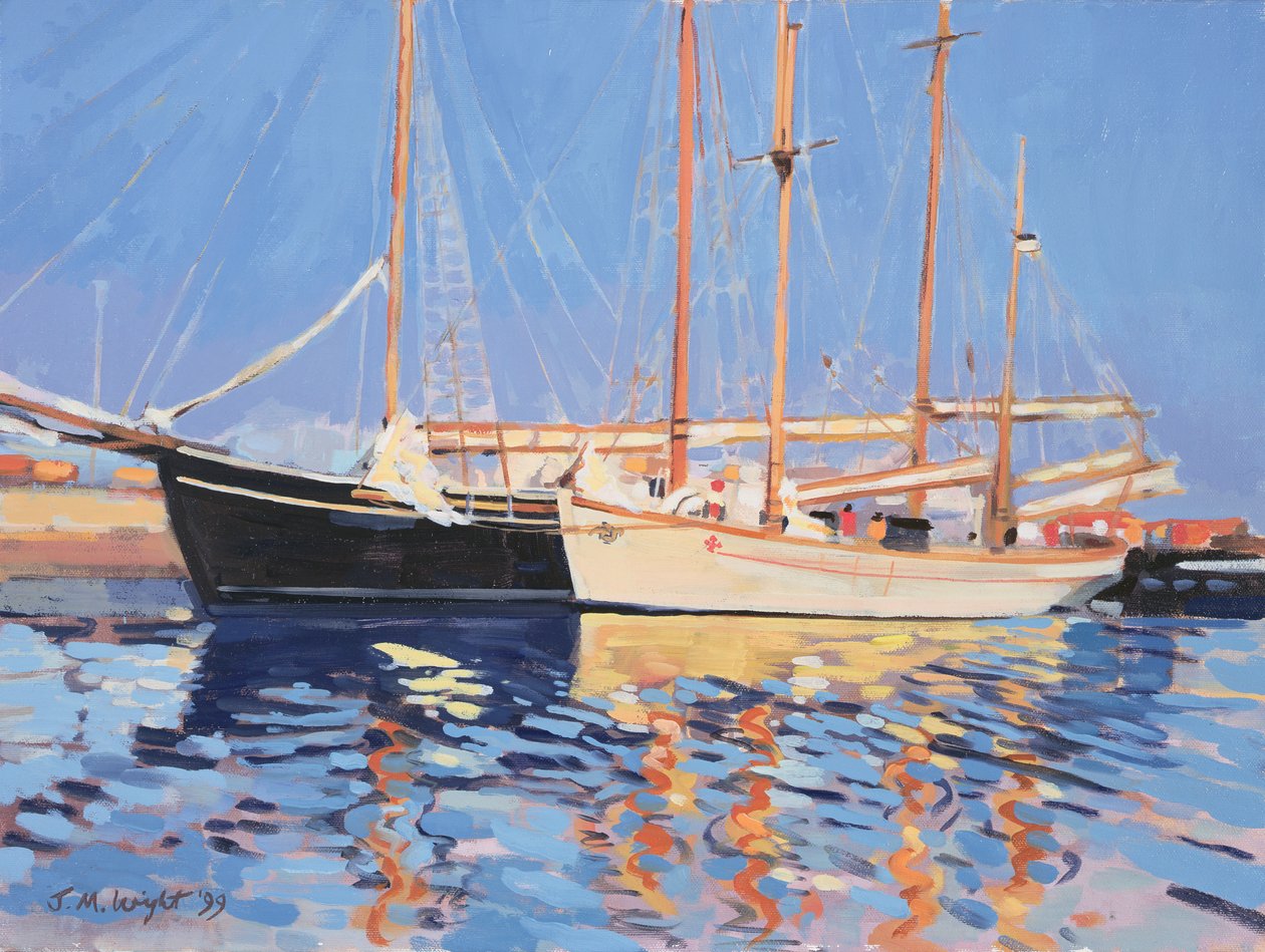 Moored Sailing Ships, Skagen, Tanska, 1999 tekijältä Jennifer Wright