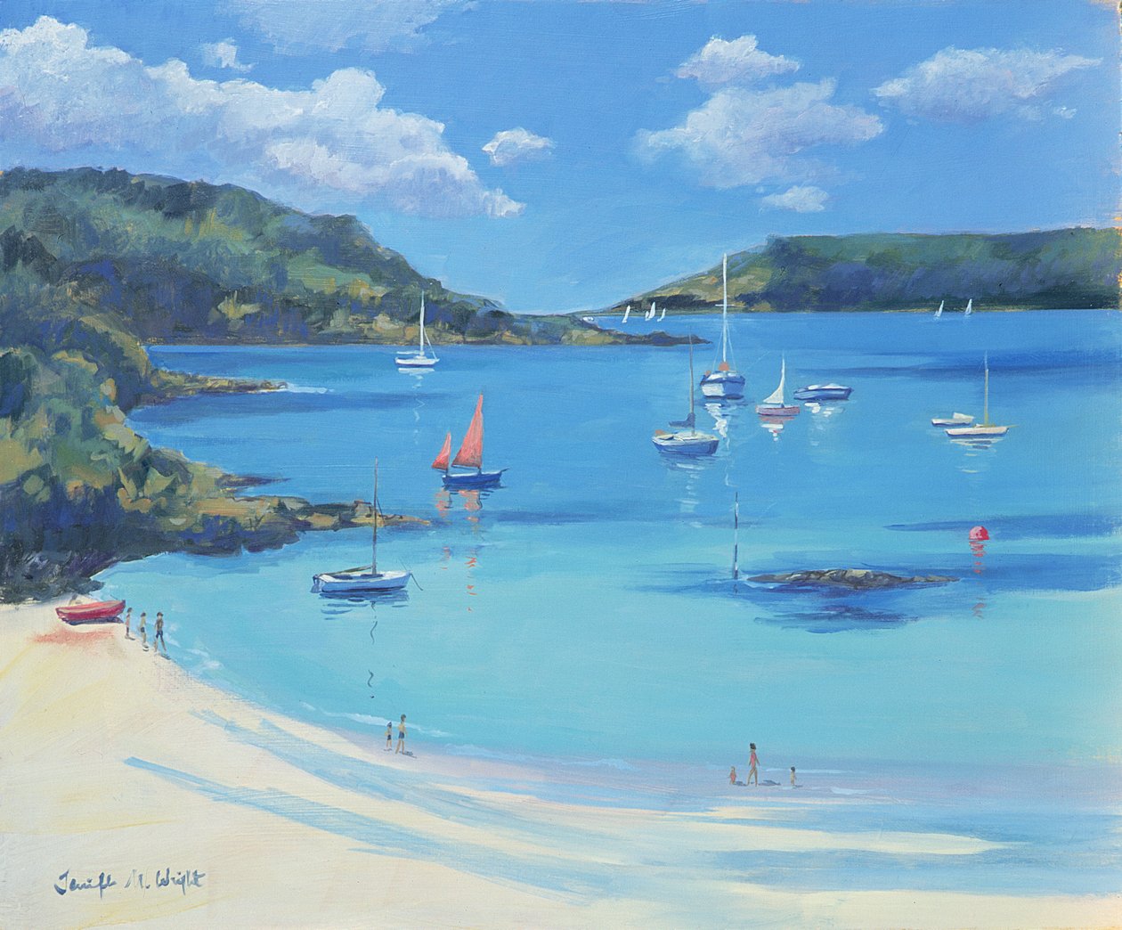 Sunny Cove, Salcombe, 2000 tekijältä Jennifer Wright