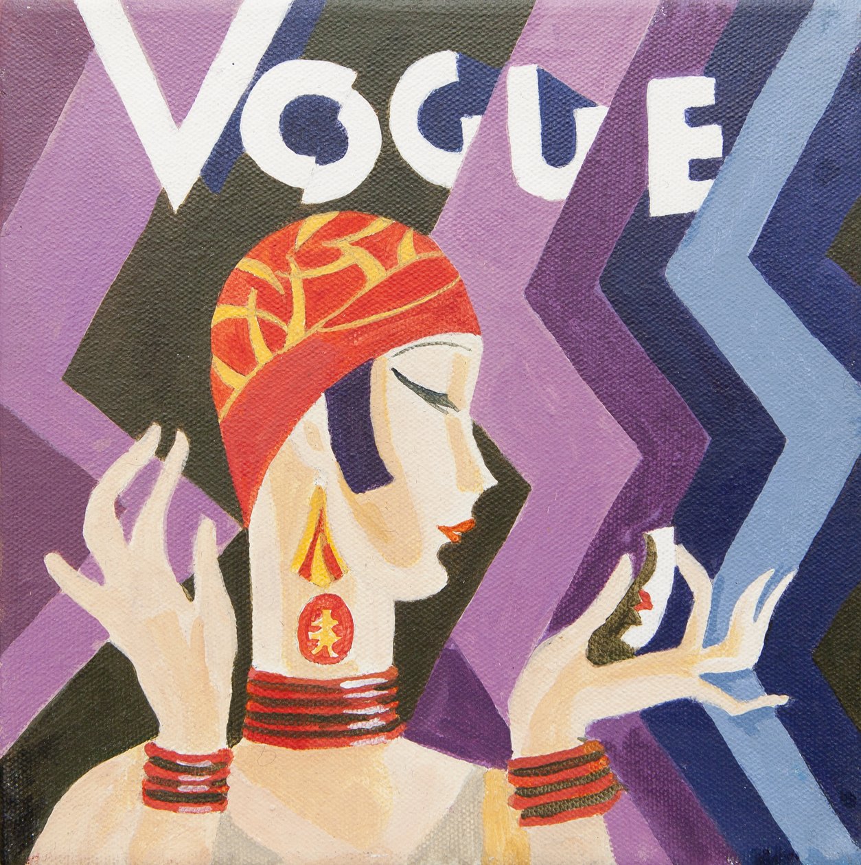 Vogue-kansi (akryyli) tekijältä Jennifer Abbott