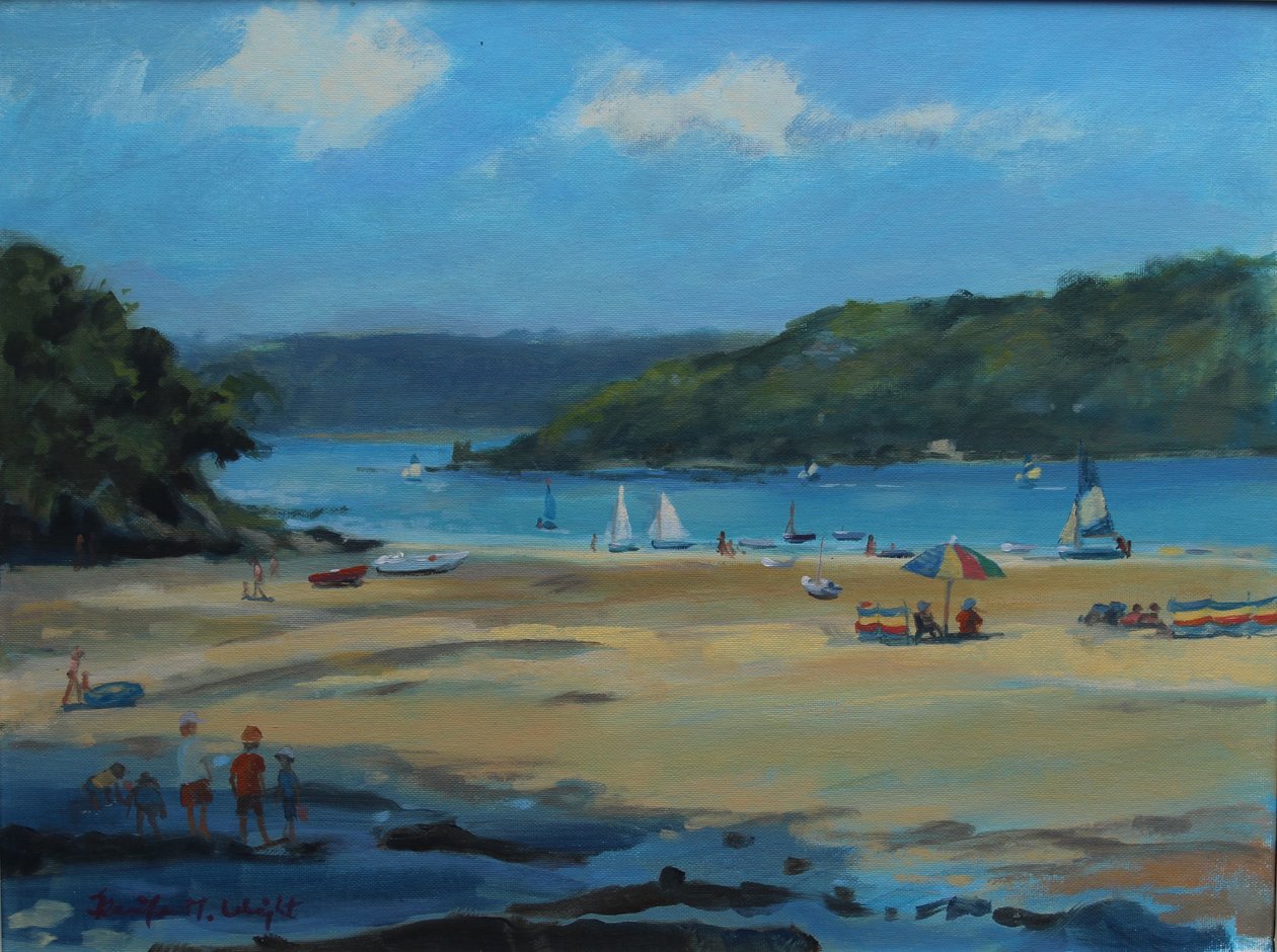 Millbay, Salcombe, öljy aluksella, 2016 tekijältä Jennifer Wright