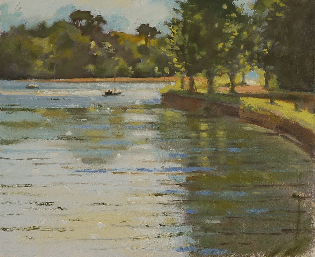 Salcombe Creek II (öljy kankaalle) tekijältä Jennifer Wright