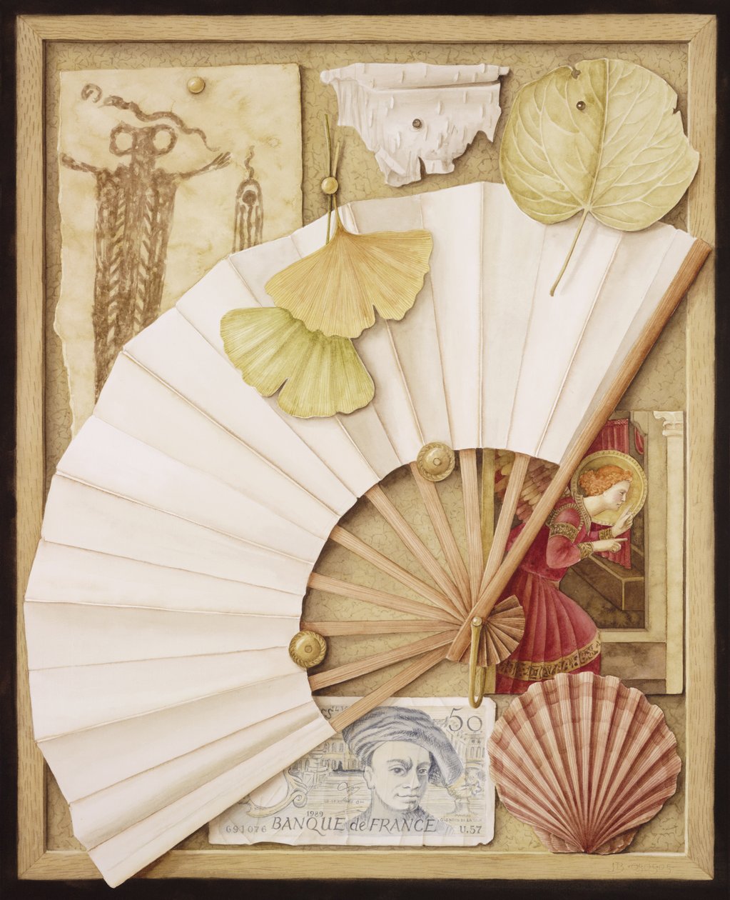 Trompe LOeil tuulettimella, 2005 (wc paperilla) tekijältä Jenny Barron