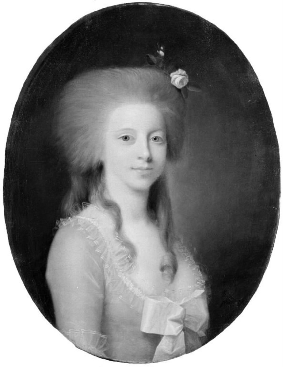Kreivitär Margarethe Moltke, o.s. Løvenskiold tekijältä Jens Juel
