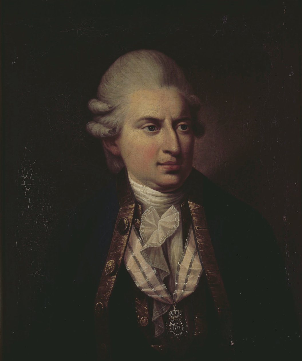 Kreivi Johann Friedrich Struenseen (1737-1772) muotokuva (öljy kankaalle) tekijältä Jens Juel