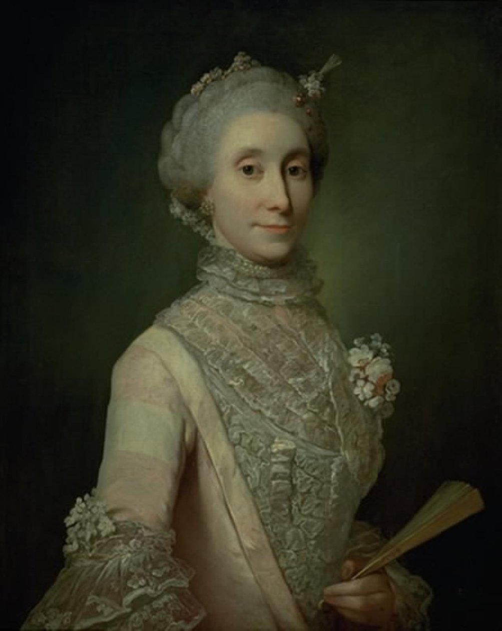 Kreivitär Caroline Schimmelmannin muotokuva(?) tekijältä Jens Juel