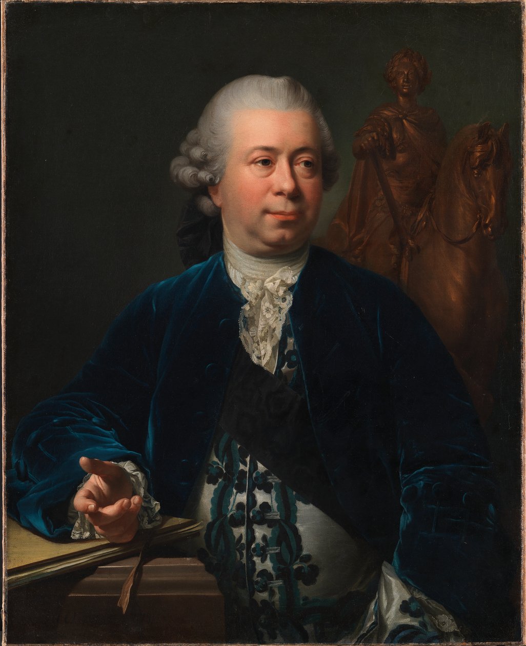 Kuvanveistäjä Jacques-Francois-Joseph Saly tekijältä Jens Juel