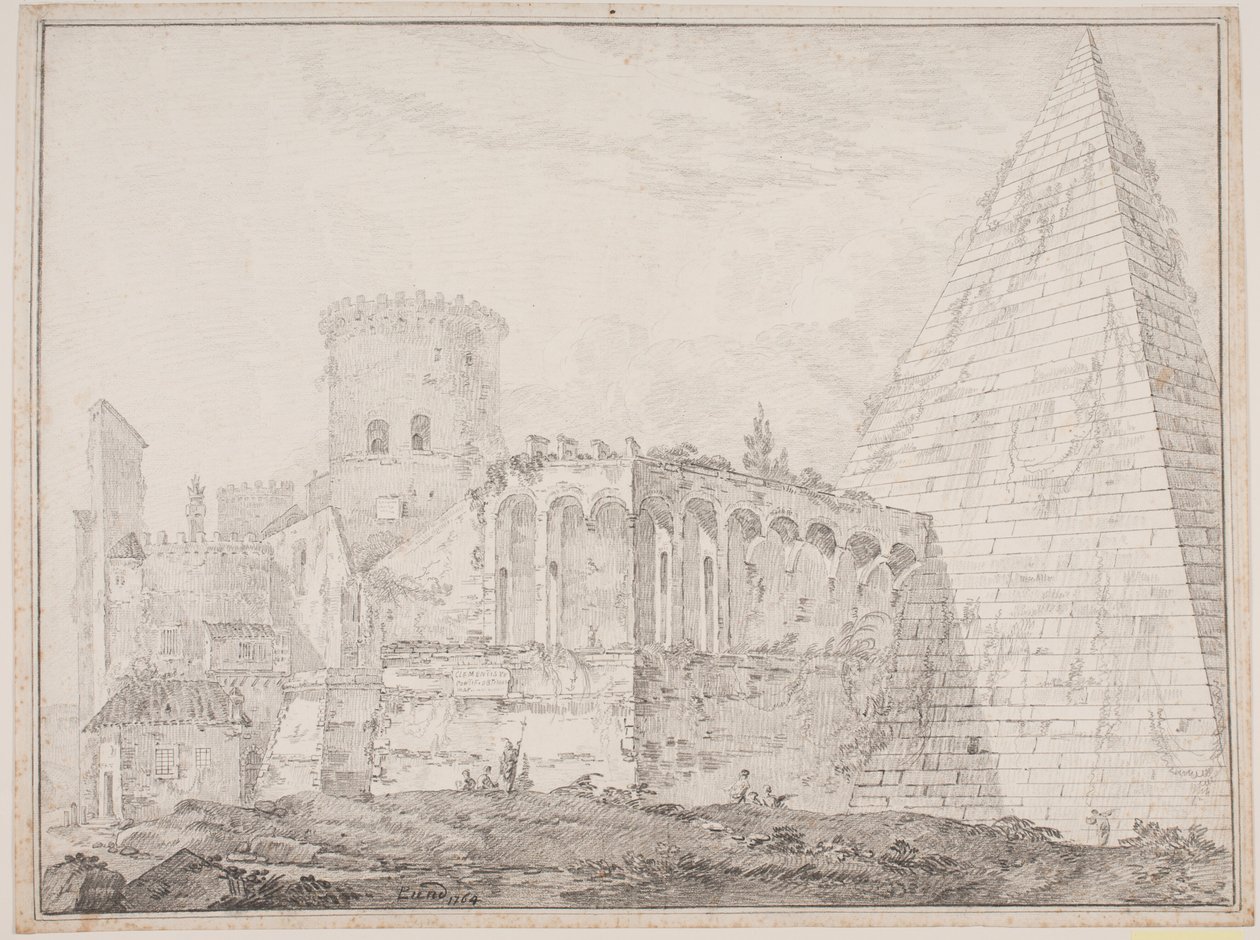 Cestiuspyramiden ved Porta S. Paulus tekijältä Jens Petersen Lund