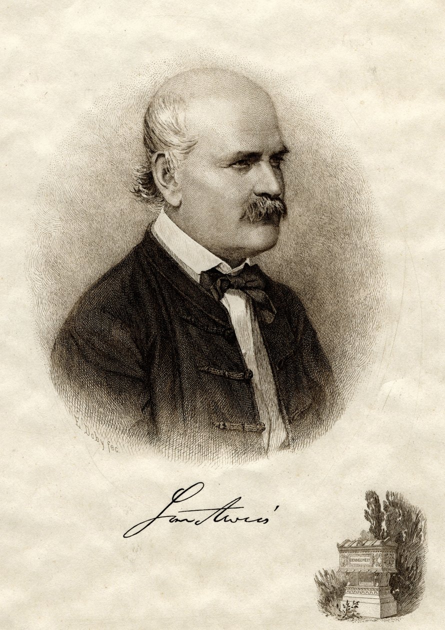 Ignaz Philipp Semmelweisin muotokuva 1818-1865 tekijältä Jenö Eugen Doby