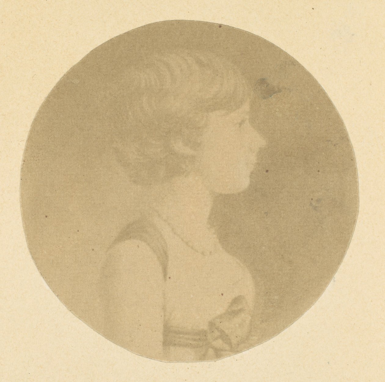 Mezzotint-muotokuva tytöstä profiilissa, St. Meminin muotokuvakokoelmasta, 1862. tekijältä Jeremiah Gurney