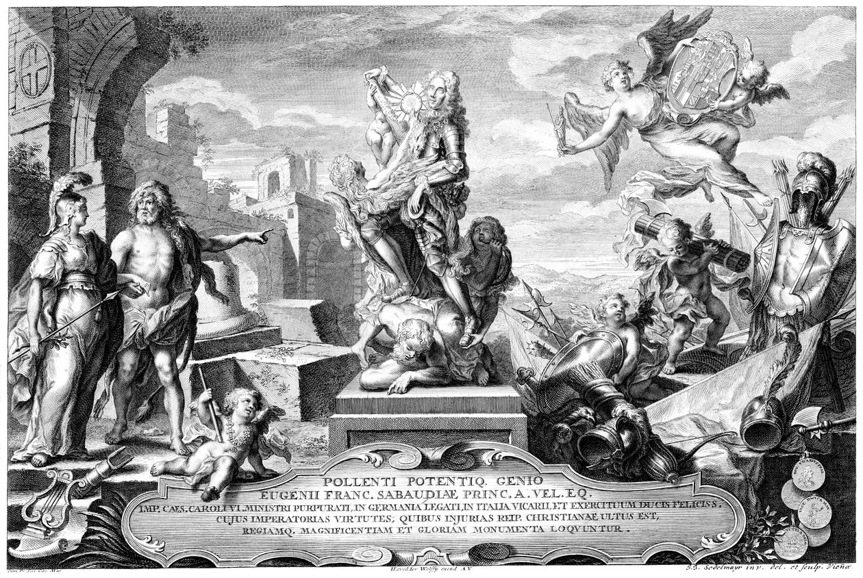 Prinssi Eugenen ylistys tekijältä Jeremias Jakob Sedelmayr