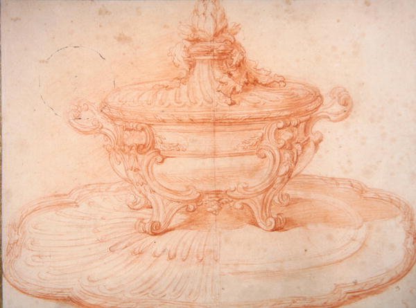 Tureen vadilla (punainen liitu paperille) tekijältä Jermain