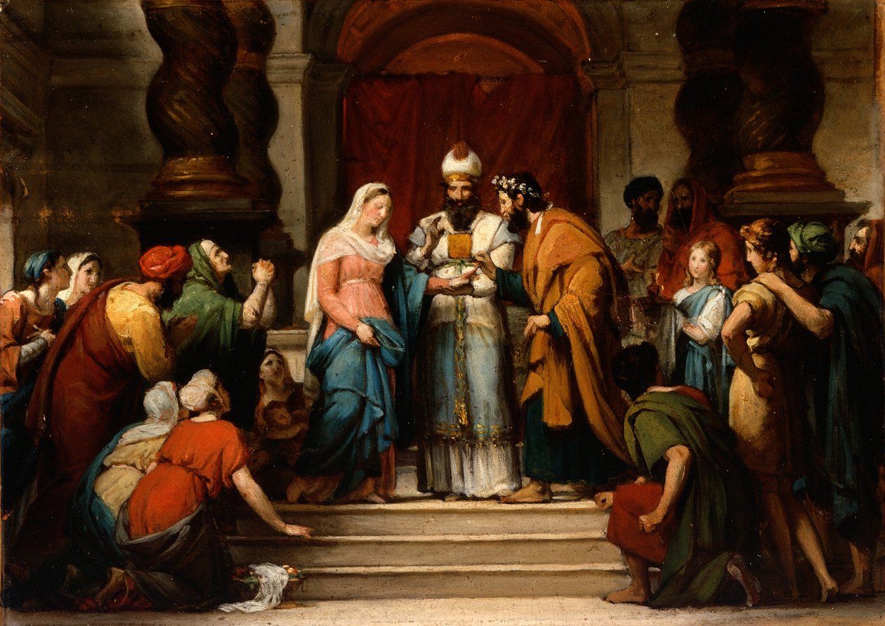 Neitsyen avioliitto, 1833 tekijältä Jérôme Martin Langlois