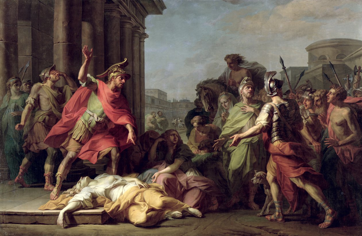 Lucretian kuolema, 1784 tekijältä Jerome Preudhomme
