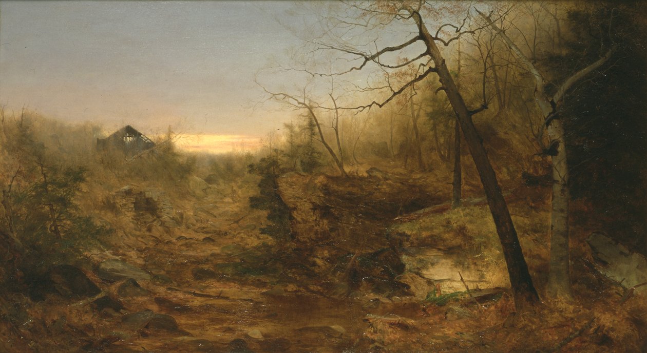 Syksy, Myllypuro, 1860 tekijältä Jervis McEntee