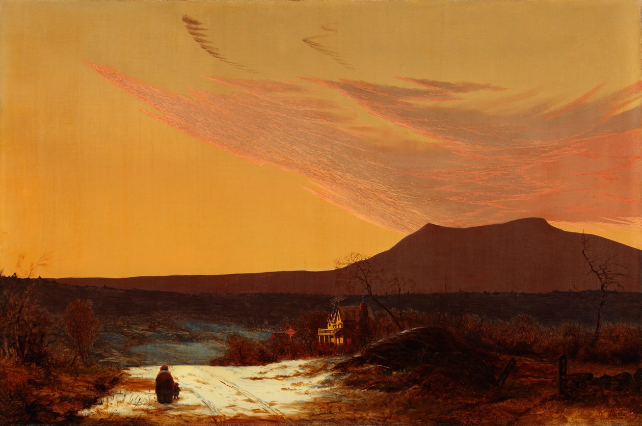 Hudsonjoen laakso 1874 (Öljy kankaalle) tekijältä Jervis McEntee