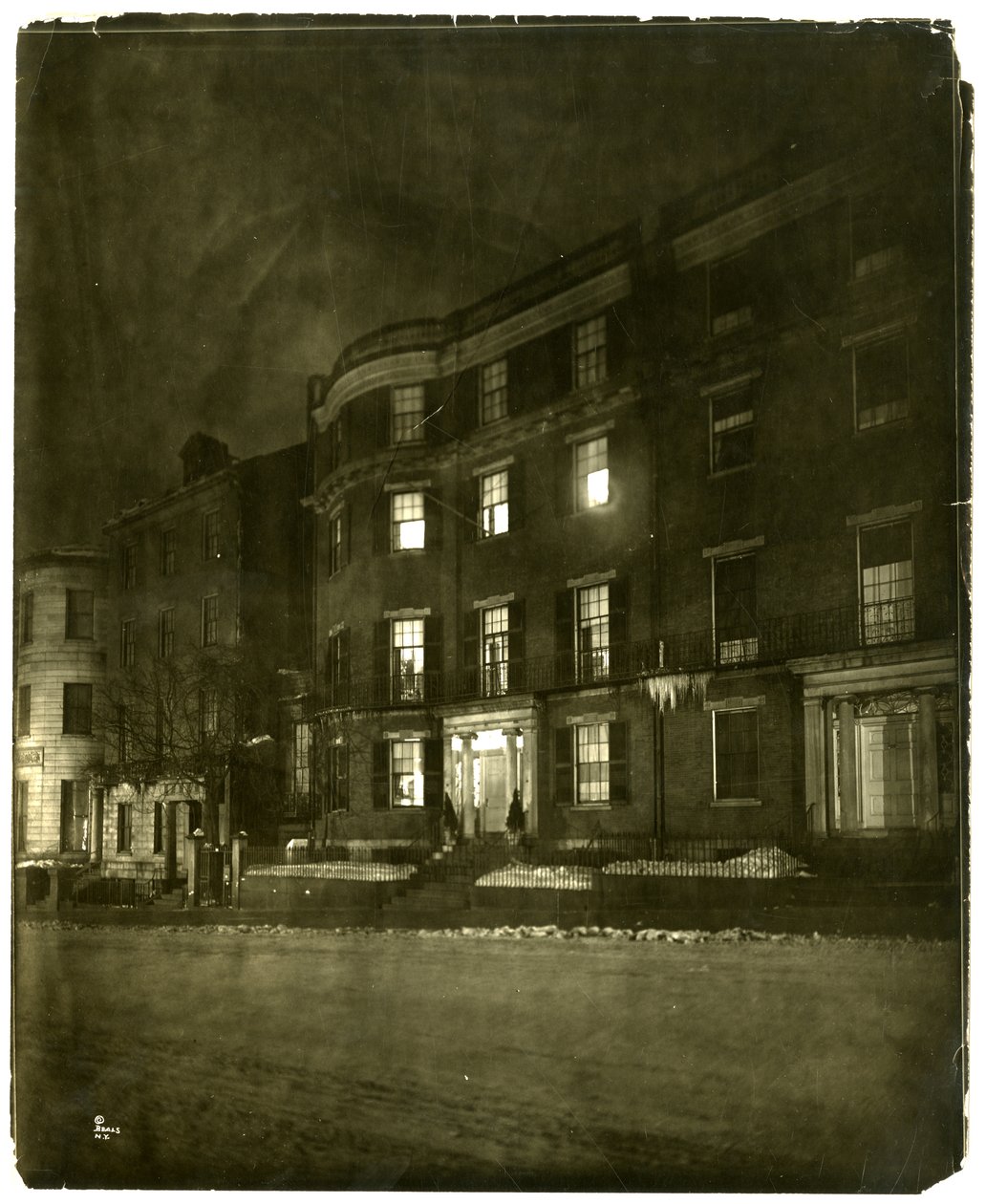 Beacon St, Boston, Ma, USA, n. 1902-1910 (gelatiinihopea valokuva) tekijältä Jessie Tarbox Beals