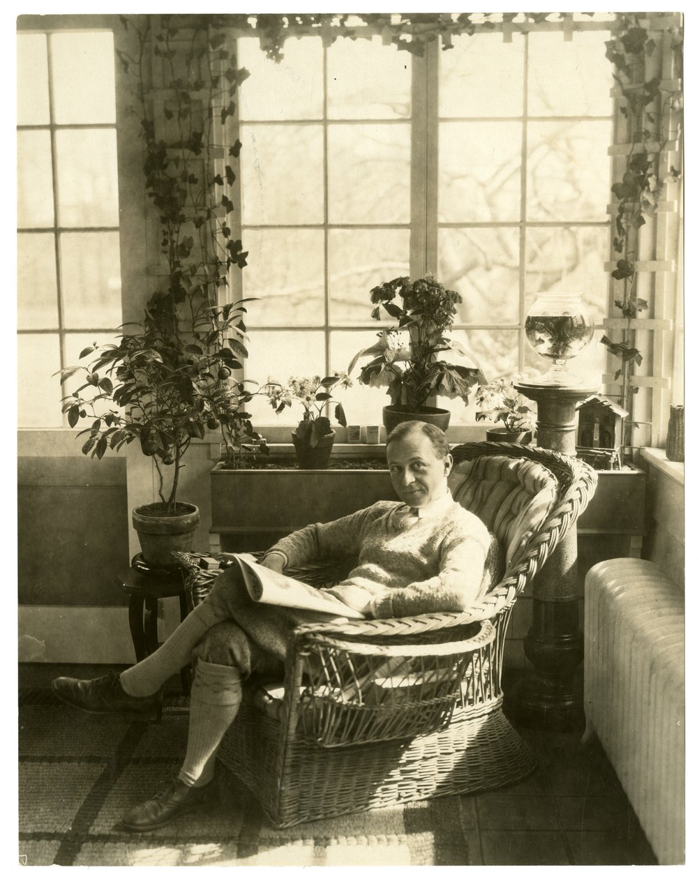 Ernest Truex, n. 1905-1940 (gelatiinihopea valokuva) tekijältä Jessie Tarbox Beals