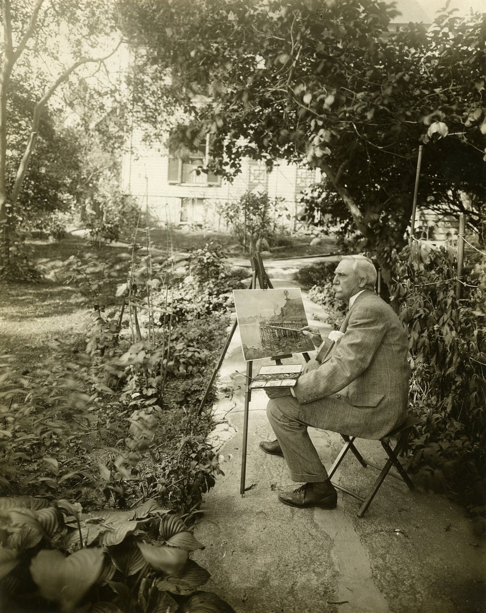 Harry Fenn, taiteilija, n. 1905-1911 (gelatiinihopea valokuva) tekijältä Jessie Tarbox Beals