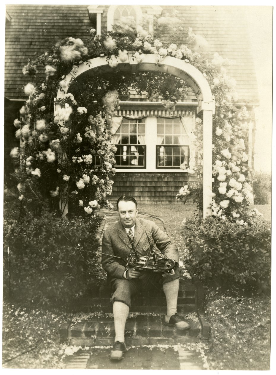 Joseph C Lincoln, n. 1920-28 (gelatiinihopea valokuva) tekijältä Jessie Tarbox Beals