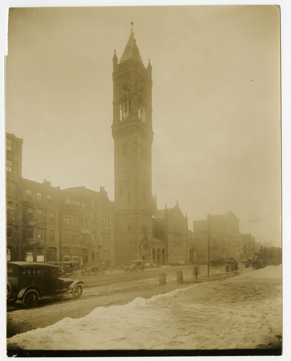 Old South Church, Boston, Mass, USA, n. 1902–1910 (gelatiinihopeakuva) tekijältä Jessie Tarbox Beals