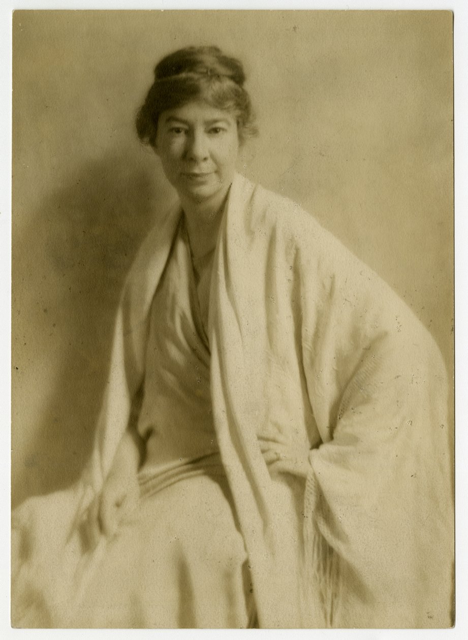 Sara Teasdale, runoilija, n. 1912-28 (gelatiinihopeakuva) tekijältä Jessie Tarbox Beals