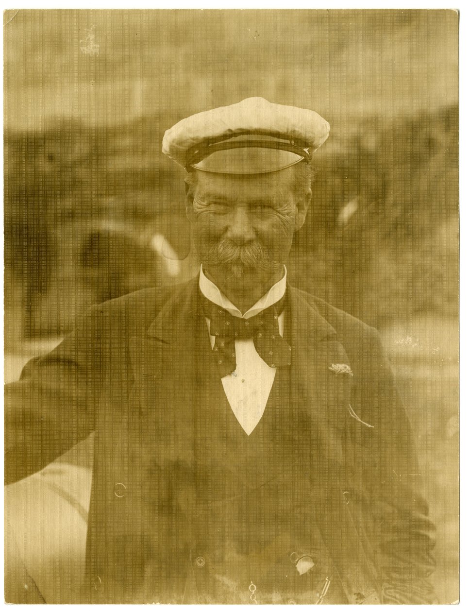 Sir Thomas Lipton, 1903 (gelatiinihopea valokuva) tekijältä Jessie Tarbox Beals