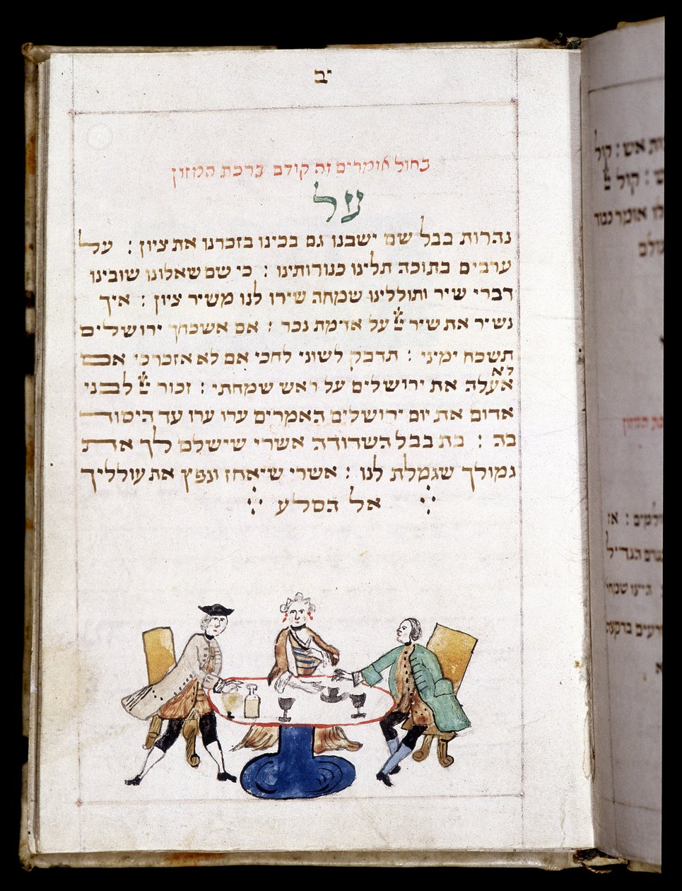 Rukouskirja (12,7 x 8,8 cm) Bambeg 1773. Neon (New Moon Day) rukouksen lopussa - Juutalainen museo Baselissa, Sveitsissä. tekijältä Jewish School