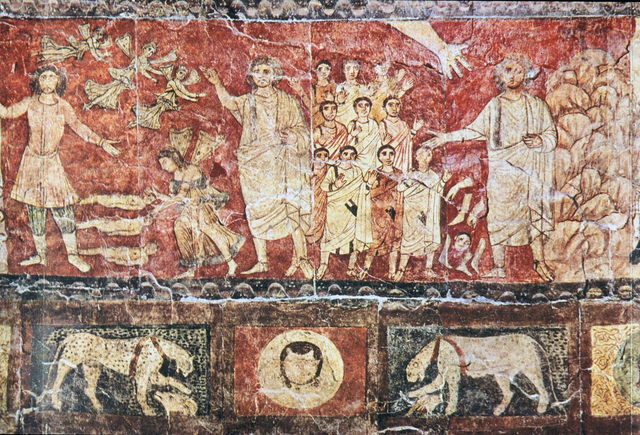 Hesekielin ennustus (tempera kipsissä) (katso myös 397873) tekijältä Jewish School