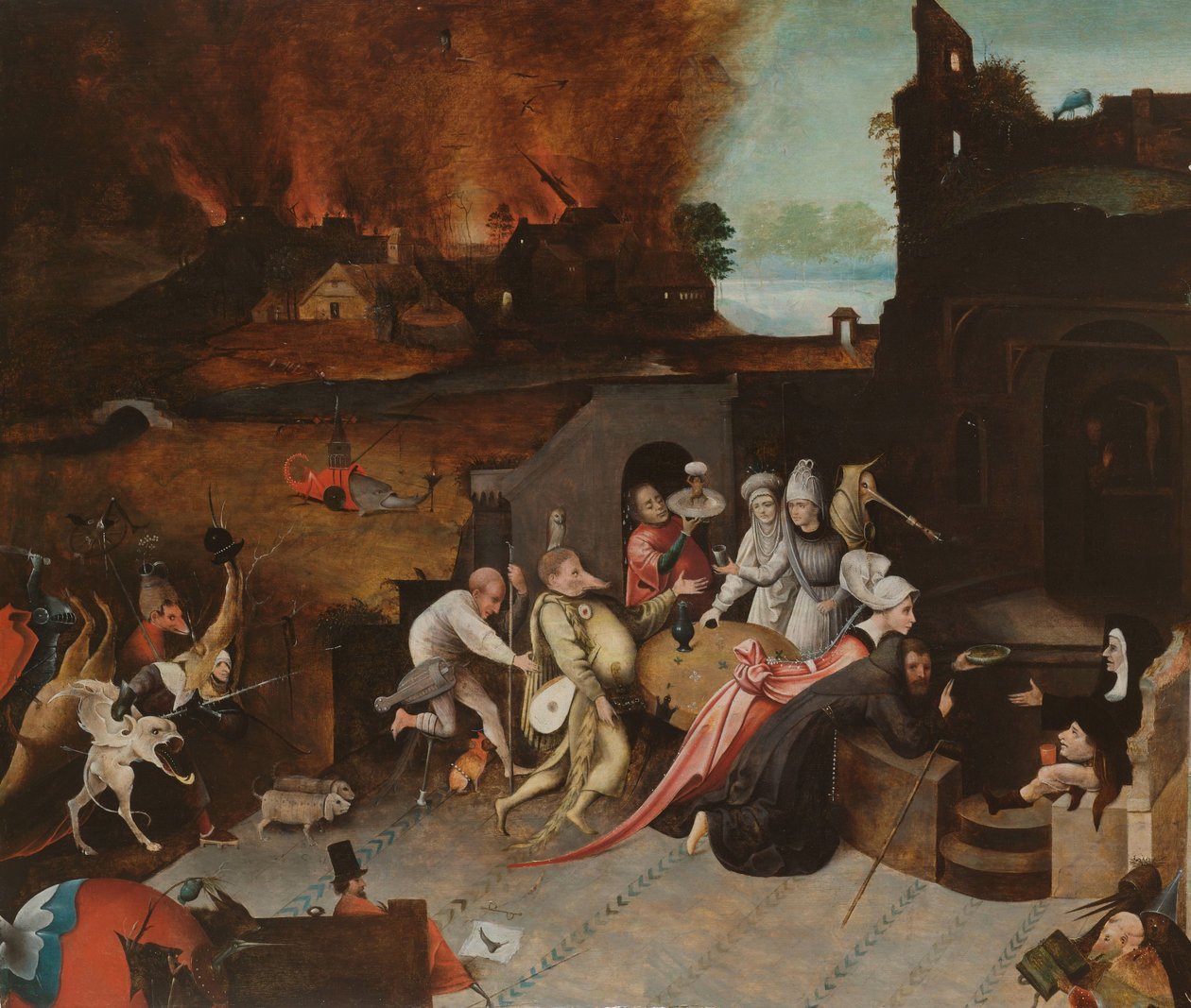 Pyhän Antoniuksen kiusaus tekijältä Jheronimus Bosch (copy after)