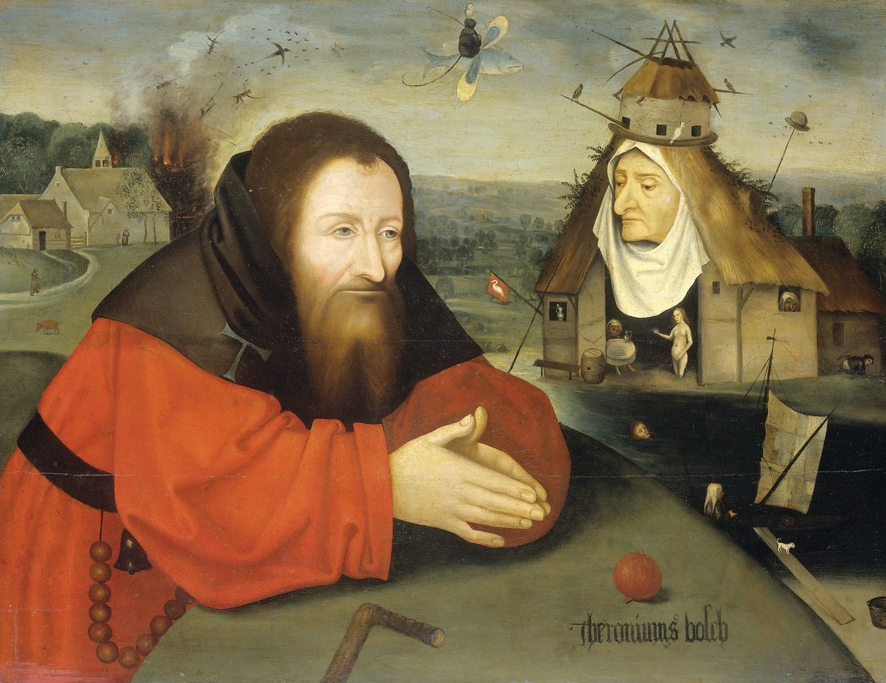 Pyhän Antoniuksen kiusaus tekijältä Jheronimus Bosch (manner of)