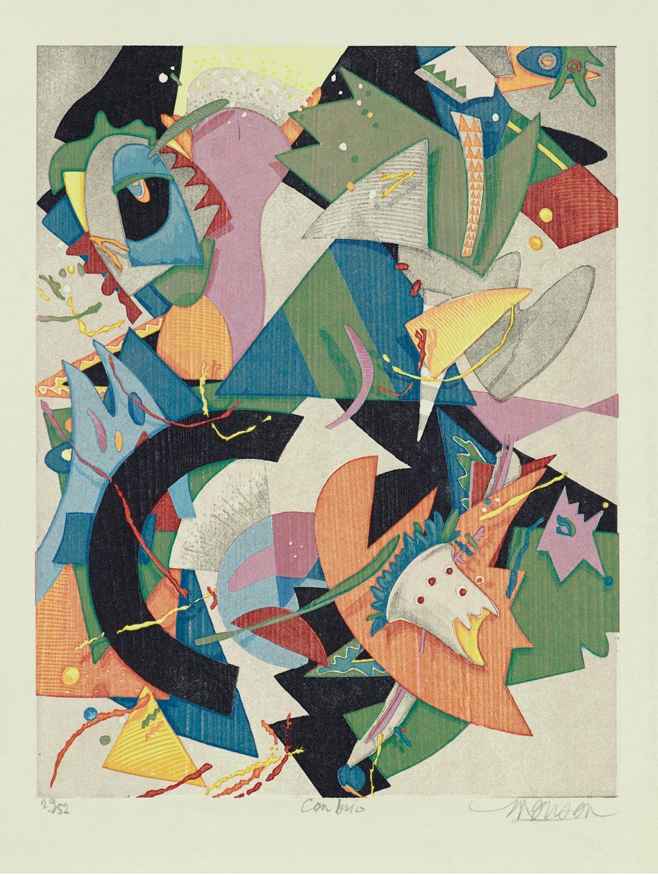 Con Brio, 2011 (puupiirros) tekijältä Jim Monson