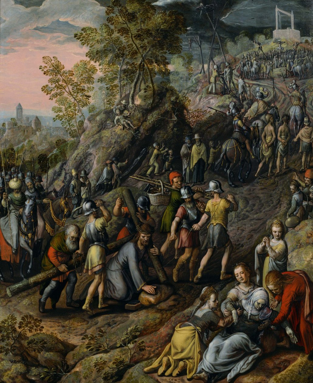 Kristus kantaa Ristiä tekijältä Joachim Beuckelaer
