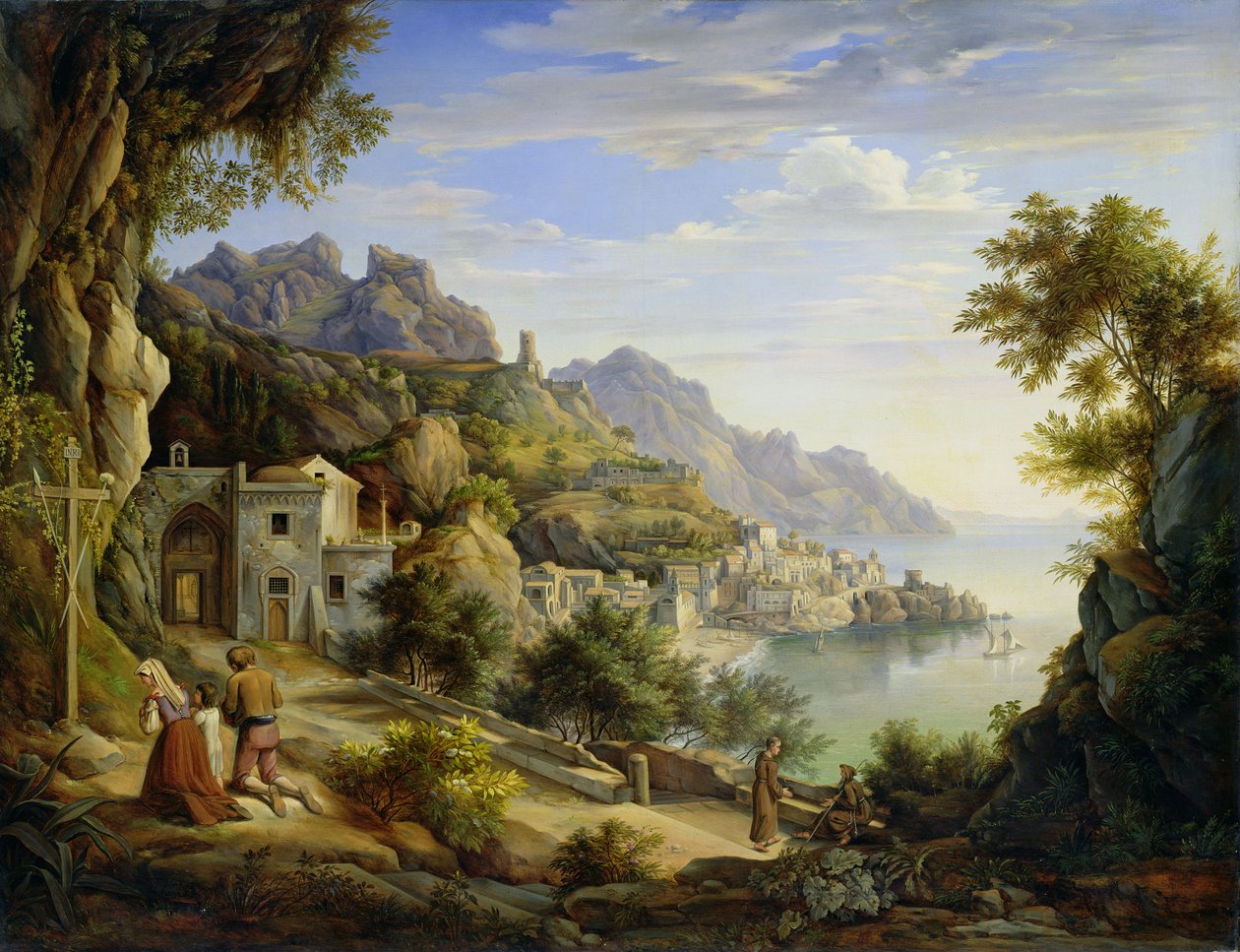 Salernonlahdella, 1826 tekijältä Joachim Faber