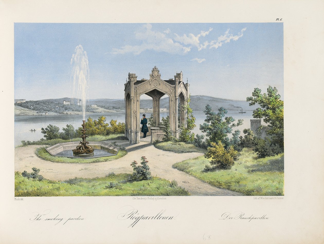 Oscarshalin tupakkapaviljonki, 1852 tekijältä Joachim Frich