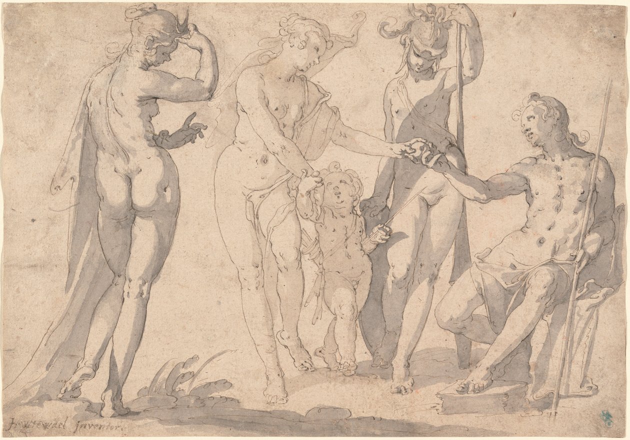 Pariisin tuomio tekijältä Joachim Wtewael or Utewael