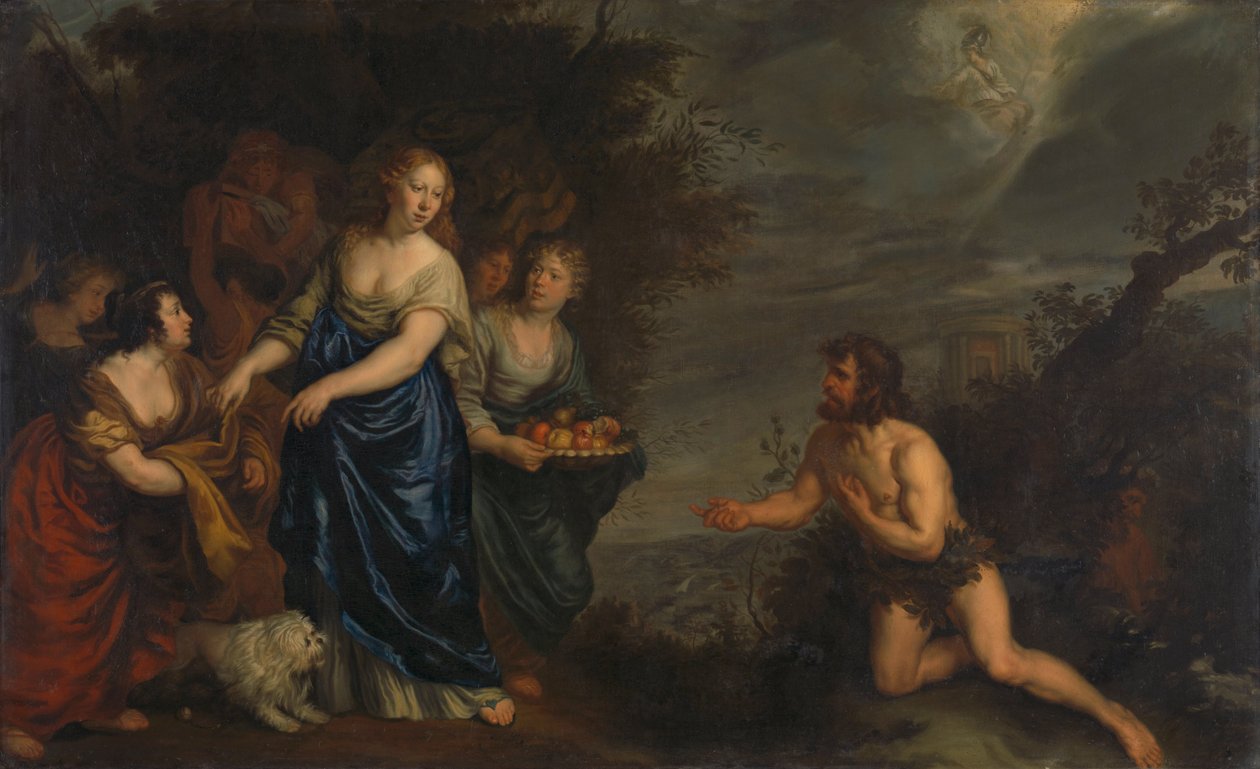 Odysseus ja Nausicaa tekijältä Joachim von Sandrart