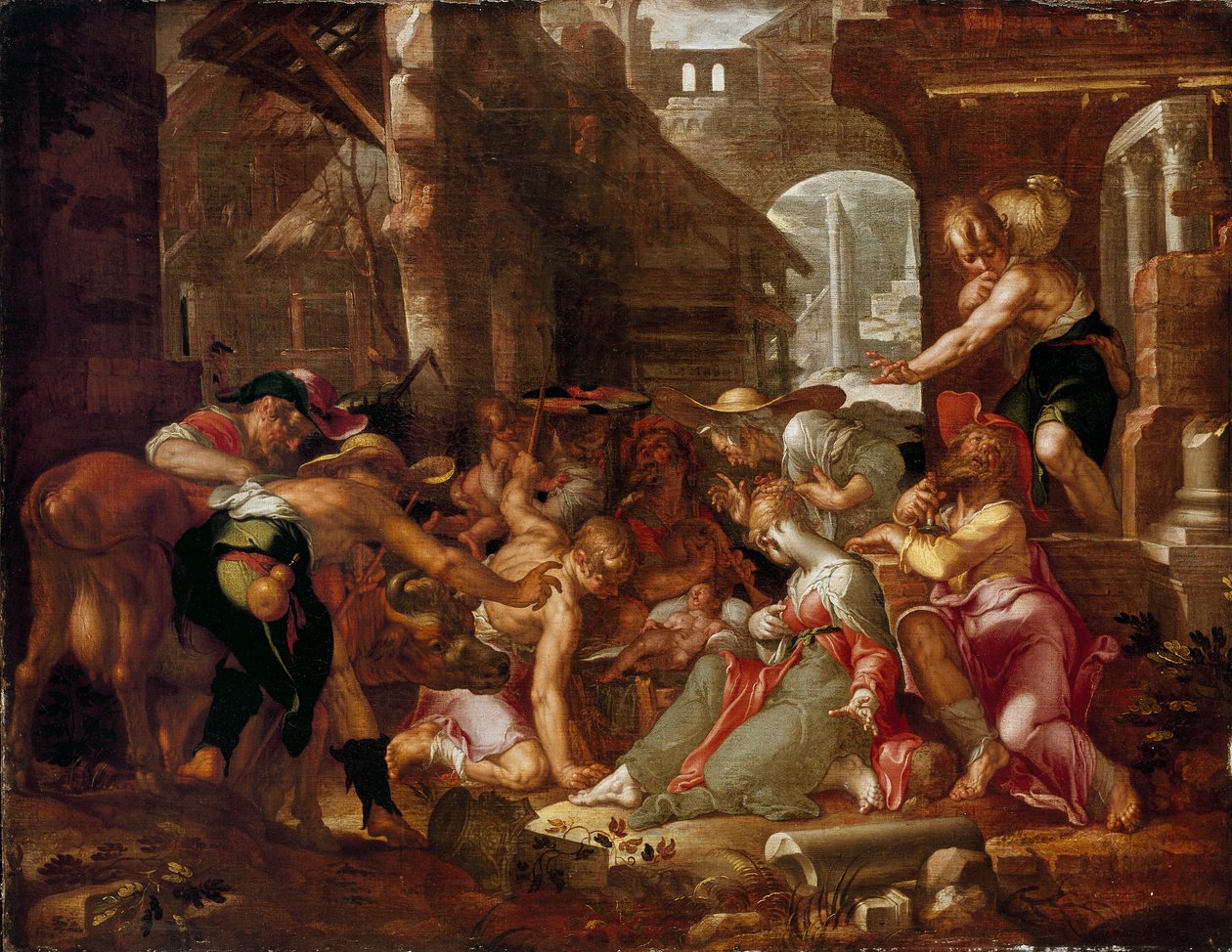 Paimenten palvonta, c1606 tekijältä Joachim Anthonisz Wtewael