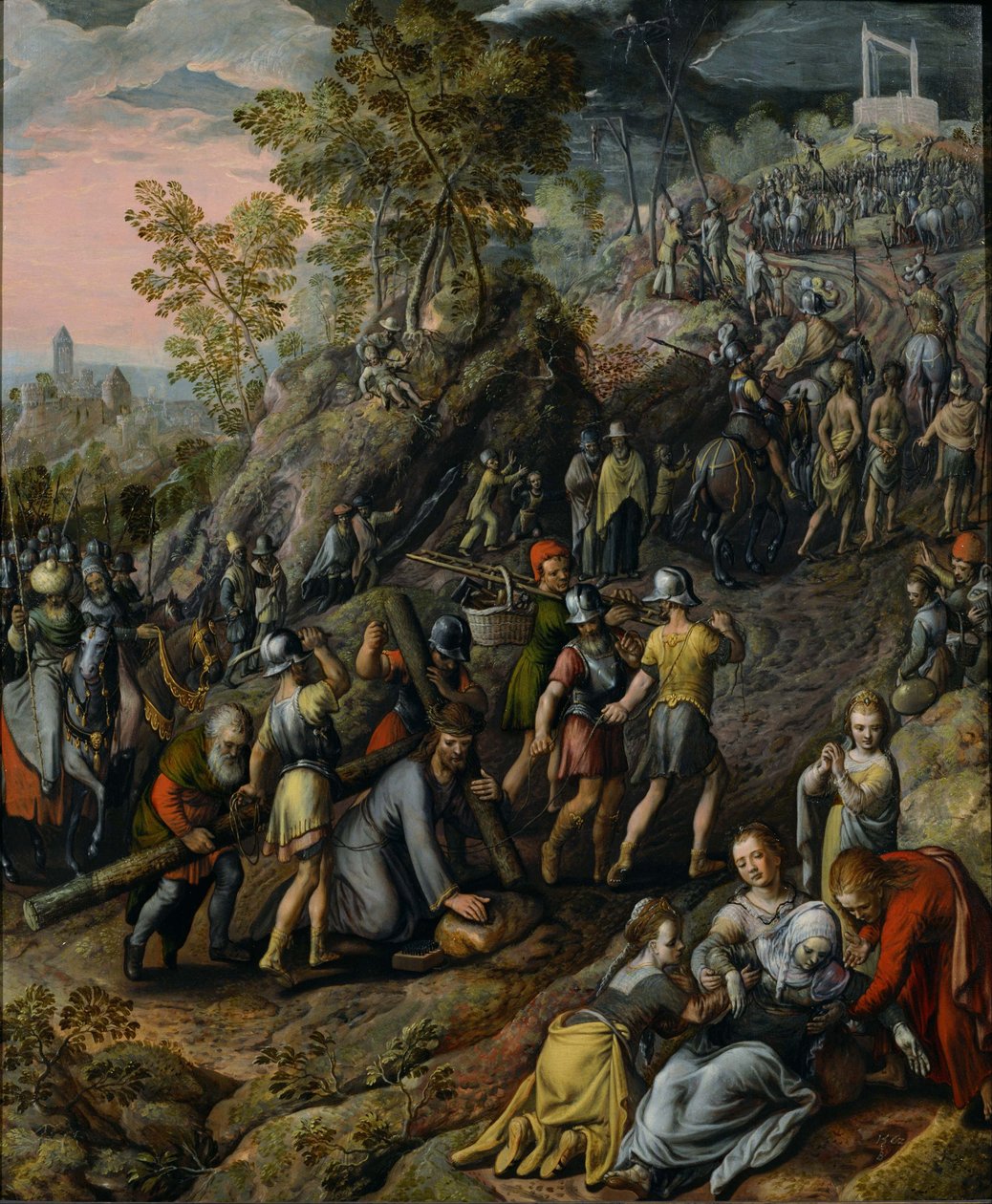 Kristus kantaa ristiä tekijältä Joachim Beuckelaer