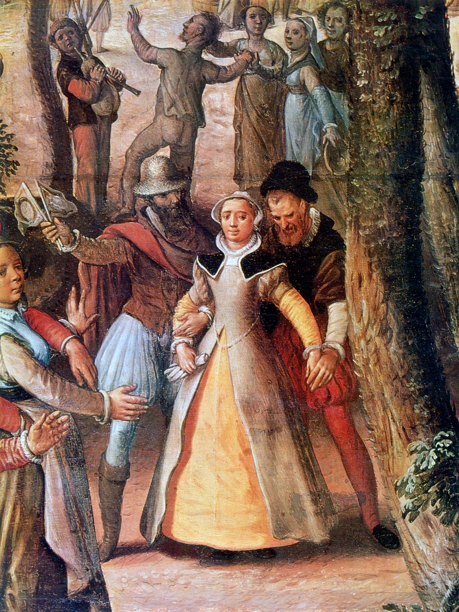 Country Celebration, yksityiskohta, 1563 tekijältä Joachim Beuckelaer