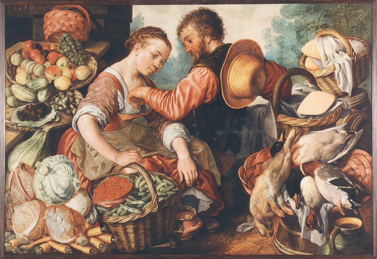 Markkinat, 1567. tekijältä Joachim Beuckelaer