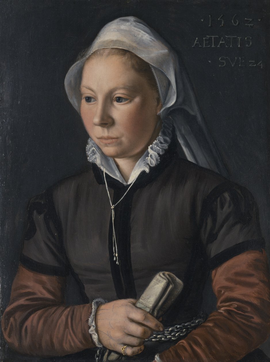 Nuoren naisen muotokuva, 1562 tekijältä Joachim Beuckelaer
