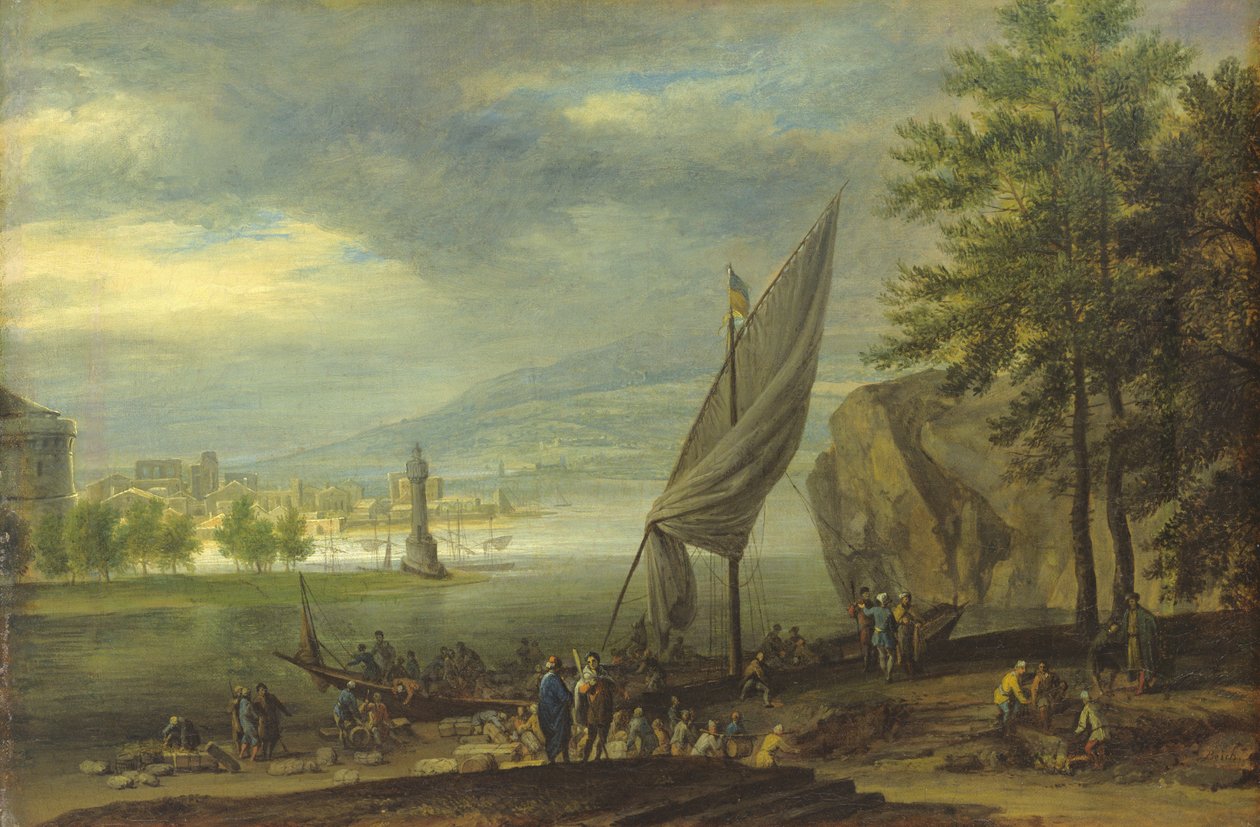 Sataman maisema tekijältä Joachim Franz Beich