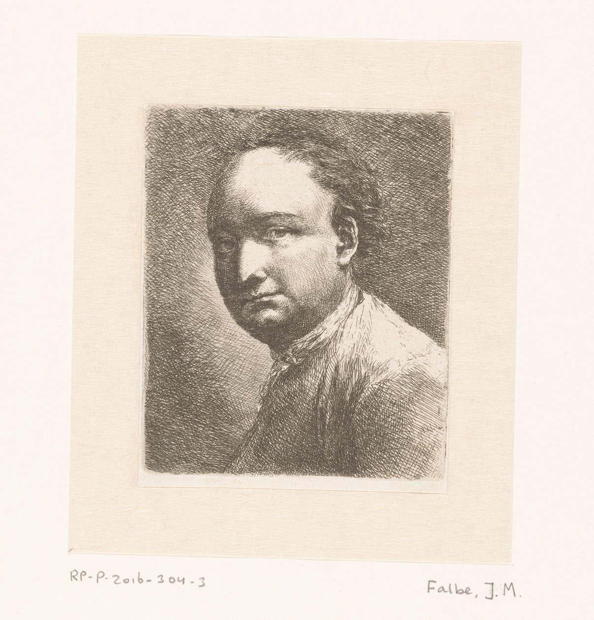 Taidemaalari Johann Harperin muotokuva tekijältä Joachim Martin Falbe