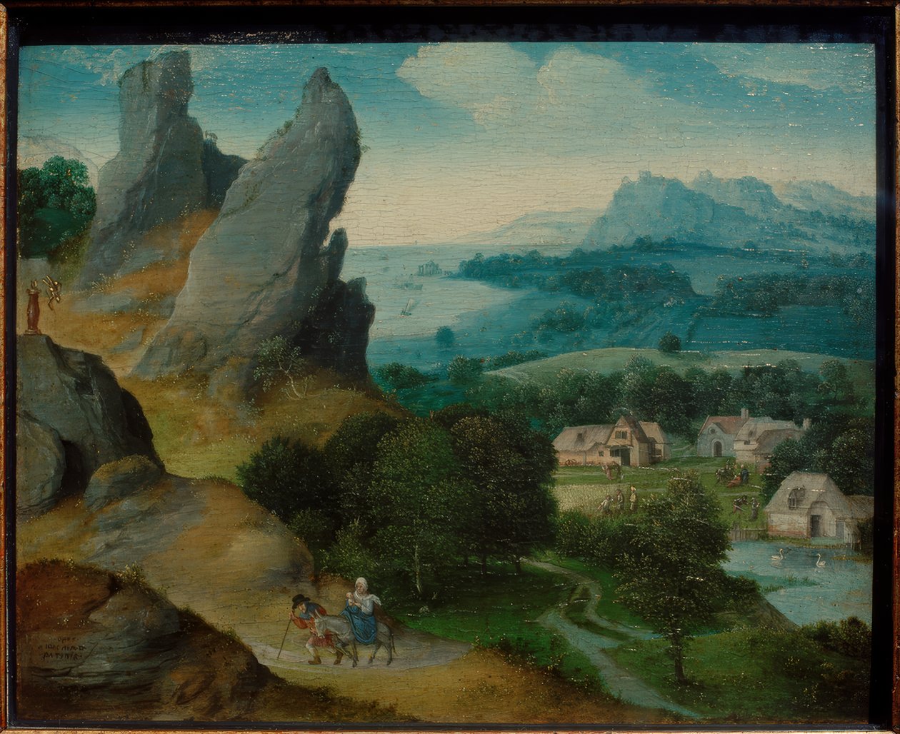 Maisemapako lennon kanssa Egyptiin tekijältä Joachim Patinir