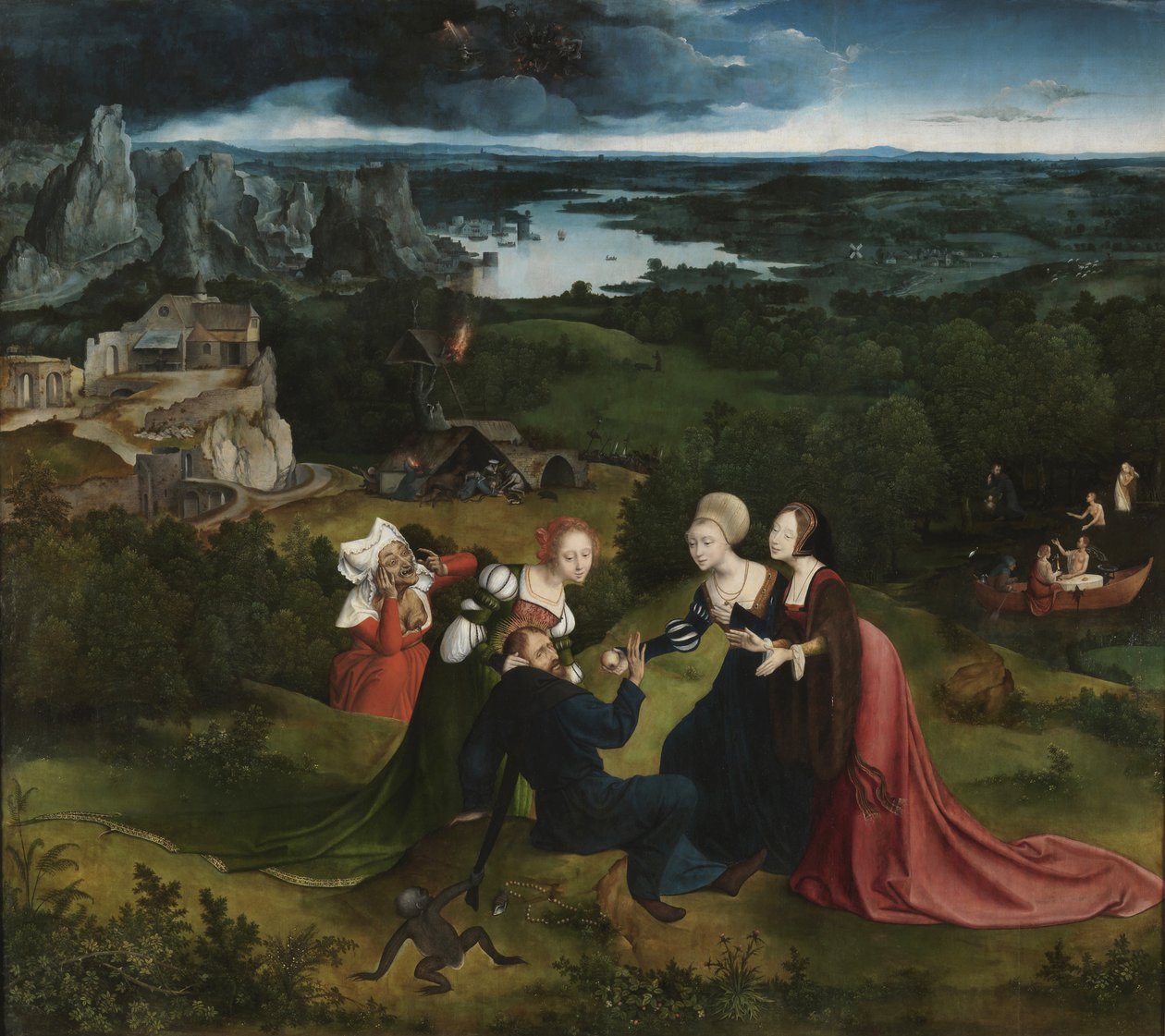 Pyhän Antoniuksen kiusaus tekijältä Joachim Patinir