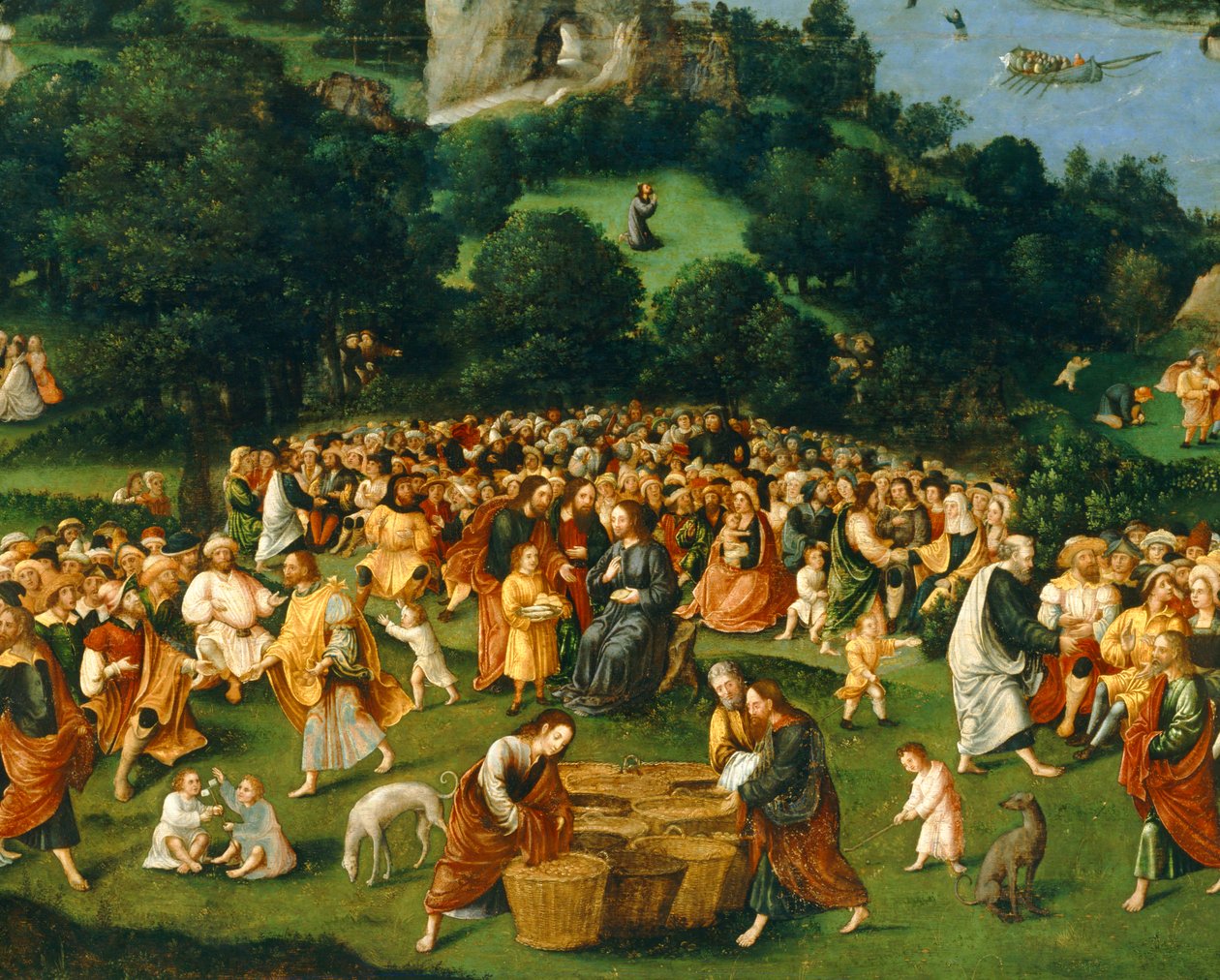 Leivän lisääntyminen ... (öljy kankaalle) tekijältä Joachim Patinir