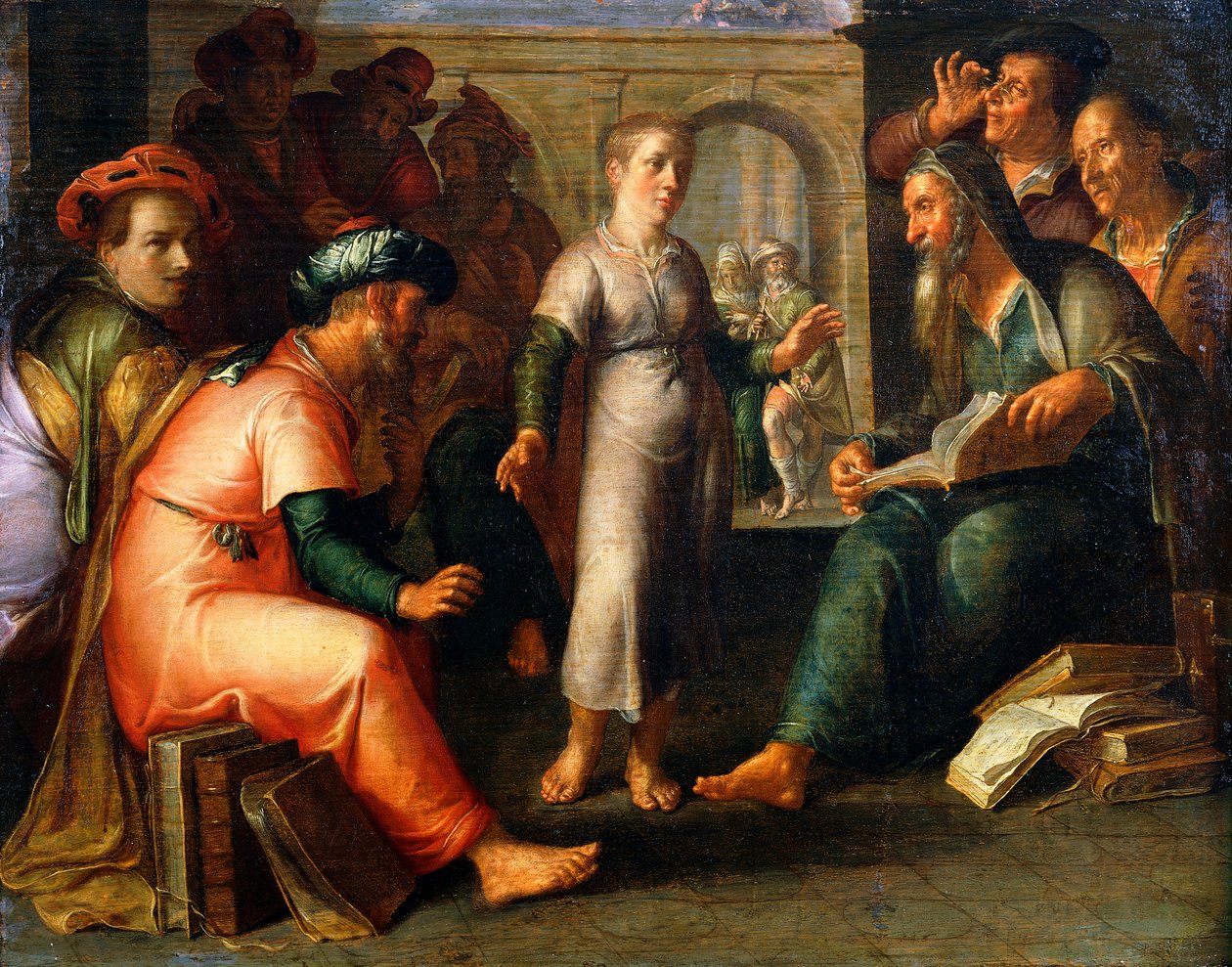 Kristus lääkäreiden joukossa tekijältä Joachim Wtewael or Utewael
