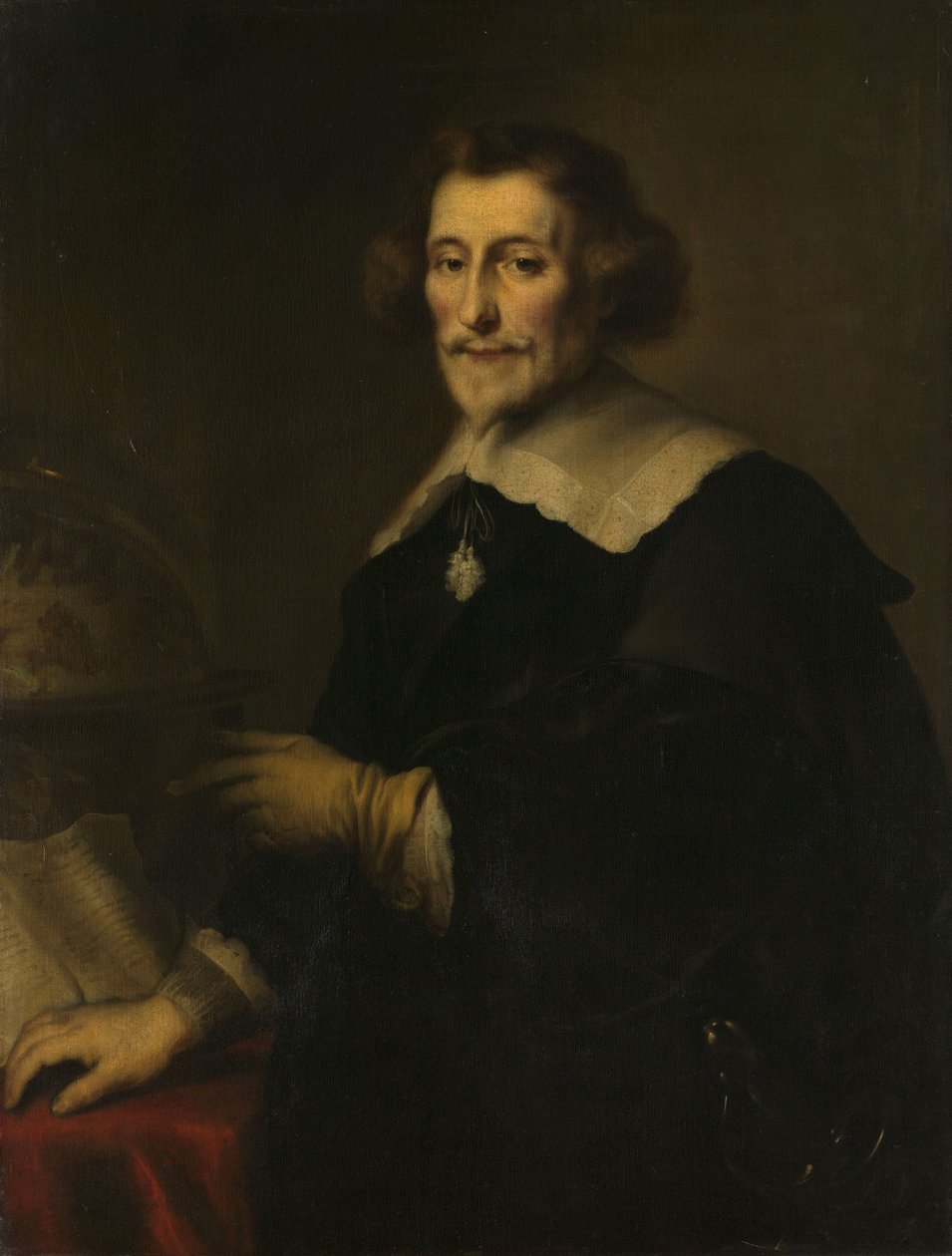Pieter Corneliszoon Hooftin muotokuva, Muidenin ulosottomies, historioitsija ja runoilija tekijältä Joachim von Sandrart (I) (copy after)